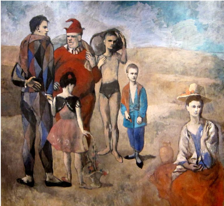 Family of saltimbanques in spanish image