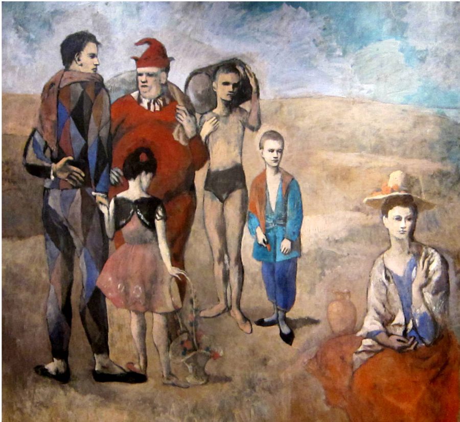 Mood of family of saltimbanques picture
